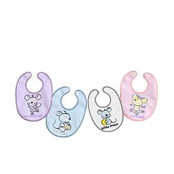 Interbaby 00130 - verpakking met 12 slabbetjes van badstof, klittenbandsluiting, 20 x 30, uniseks