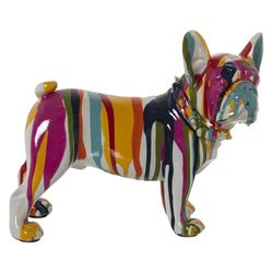 Alexandra House Living Decorative Figure Multicolor Plastic Dog Painting 13 x 26 x 24 cm