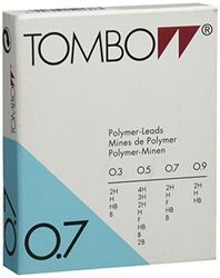 Tombow Ex-07P-F - Caja 12 Tubos con 12 Minas, 0.7 Mm