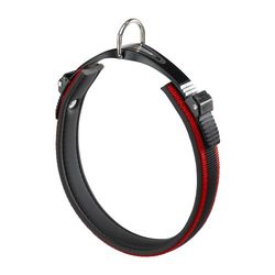 Ferplast Ergocomfort C15/42 Collier Rouge Micro règlable avec Rembourrage pour Chien, Largeur: 1,5 Cm, Longueur: 34-42 Cm,