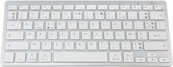 Bluestork - BELGE trådlöst bluetooth-tangentbord för PC, kompatibelt med Windows och Mac OS - Franskt AZERTY, kompakt, ultratunt, lätt, tyst - nytt 2024