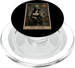La estrella Tarot Tarjeta Halloween Sirena Gótica Bruja Horror PopSockets PopGrip para MagSafe