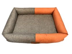 Astorpet | Lit pour Chiens et Chats BICOL Lit pour Animaux de Compagnie, Grand Moyen et Petit, Confortable et Confortable, Lavable (Orange, M)