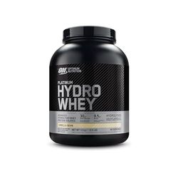 Optimum Nutrition Platinum Hydro Whey, Hydrolysed Whey Protein Isolate Powder with Essential Amino Acids, Glutamine and BCAA, Vanilla Bean Flavour, 40 Servings, 1.6 kg