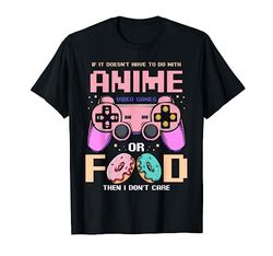 Anime Video Games Food Donuts Gamer Gaming Japan Lover Maglietta