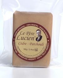 Le Pere Lucien Jabón de Afeitar Cedro & Pachuli Recambio 98gr, Único, Estándar