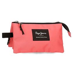 Pepe Jeans Aris Trippelfodral rosa 22 x 12 x 5 cm polyester, rosa, trippelväska, rosa, Trippel väska