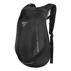Shima AYRO Backpack - Mochila de moto aerodinámica ajustable de 24 litros, unisex, talla única, color negro, talla única