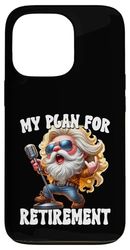 Funny Retirement Plan For Singers Rock Gnome For Rockin Dad Custodia per iPhone 13 Pro