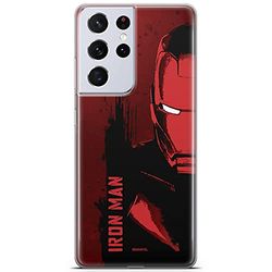 Ert Group custodia per cellulare per Samsung S21 ULTRA originale e con licenza ufficiale Marvel, modello Iron Man 004 adattato in modo ottimale alla forma dello smartphone, custodia in TPU