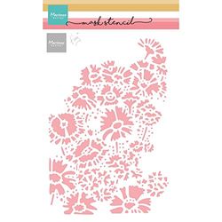 Marianne Design Mask Stencil, Tiny's Field of Flowers, for Scrapbooking Cardmaking and Other Paper Crafts, White, One Size