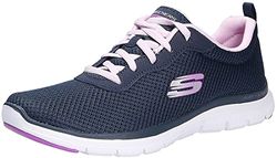 Skechers Dam Flex Appeal 4.0-Brilliant Vie Sneaker, Marinblått Xsp, 41 EU