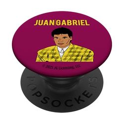 Ilustración de Juan Gabriel con chaqueta amarilla PopSockets PopGrip Adhesivo