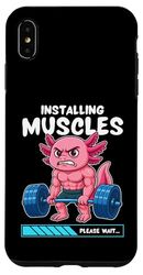 Installazione Muscoli Axolotl Gym Formazione con i pesi Custodia per iPhone XS Max