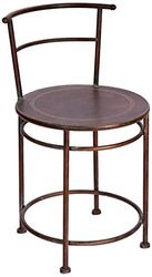 Better & Best Stuhl mit Rückenlehne, Metall, Bronze, 46 x 41 x 72 cm