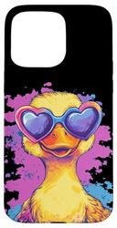 Occhiali divertenti con anatra in bei colori vestito Custodia per iPhone 15 Pro Max