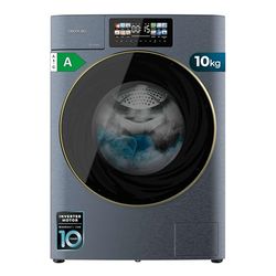 Cecotec Lavadora 10Kg Carga Frontal con Autodosis Bolero DressCode 10950 Autodose Inverter 3D Ice Blue A. 1400RPM, 13 Programas, Bajo Consumo, Motor Inverter Plus, Diseño Core Matrix Screen 9,2" Plus