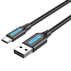 Cable usb - cable usb-a a usb-c de 1 m en color gris, con alta velocidad de transferencia y durabilidad en sus materiales.