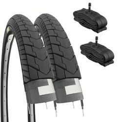 2 banden 24 x 1,75 (47-507) + kamers V.A. straatbanden Graziella Citybike 24 inch