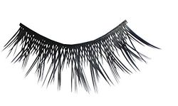 Eulenspiegel 001219 - Cils artificiels, noirs croisés irréguliers, 1 ml de colle spéciale pour cils, instructions, pour carnaval, fête à thème