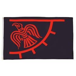 AZ FLAG - Drapeau Dieu Odin - 90x60 cm - Drapeau Mythologie Nordique 100% Polyester Avec Oeillets Métalliques Intégrés - Pavillon 50 g