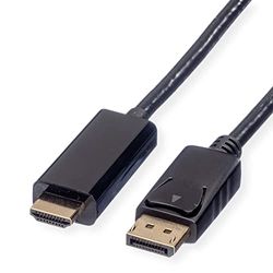 ROLINE DisplayPort Kabel DP - UHDTV, M/M, zwart, 5 m