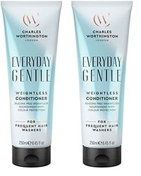 Charles Worthington Everyday Gentle Weightless Conditioner, Nourish and Protect, Salon Conditioner for Everyday Use, 250 ml (Pack of 2)