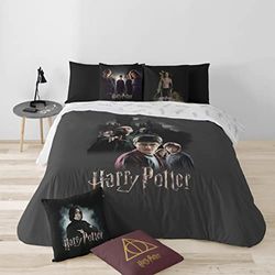 BELUM | Copripiumino Microsaten Harry Potter per letto da 90 misure Prodotto: (155 x 220 cm) - Modello: Rivalry