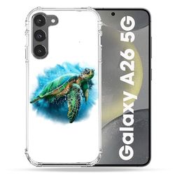 Cokitec Wzmocniona obudowa do Samsung Galaxy A26 5G Zwierzę Biały Żółw Wielokolorowy