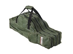Mitchell GT Pro Draagbare canvas tas voor hengels, hengeltas voor hengel en rol, organizer tas voor visaccessoires, groene transporttas voor