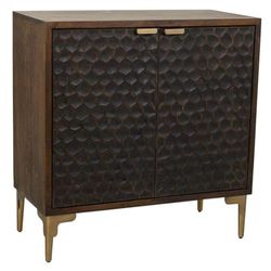 Alexandra House Living Consola Marrón Madera Hierro 40 x 85 x 83 cm