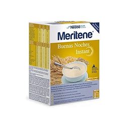 Meritene, Buenas Noches Instant, Papilla de Cereales, Comida Preparada Altamente Nutritiva, Para la Alimentacion de Adultos con Disfagia y Dificultades para Masticar o Deglutir, 2 Sobres,250 gr