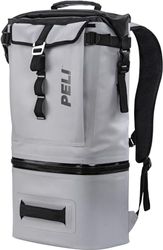 PELI Nevera Tipo Bandolera, Nevera portátil prémium Ligera con Capacidad para 8 latas, Volumen Interior: 8 litros, Color: Gris Claro