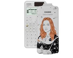 Casio FX-991SP CW - Calcolatrice scientifica con Sara Garcia illustrata da Sara Herranz, consigliata per il curriculum spagnolo e portoghese, 5 lingue, sopra 560 funzioni, solare, colore bianco