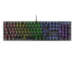 Mars Gaming MK422 Negro, Teclado Mecánico Gaming RGB, Antighosting, Switch Mecánico Rojo, Idioma Portugués