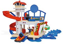 Simba 109252518 - Vigile del fuoco Sam New Water Watch, Suono per elicottero, Wallaby, Scivolo, Hovercraft Starter, Jodie Figur, Accessori Gru a partire dai 3 anni in su