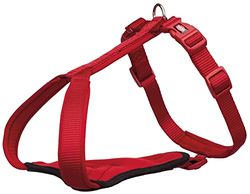 Trixie 1998803 Arnés-Y Premium, L-XL : 80-95 cm/25 mm, Rouge, L