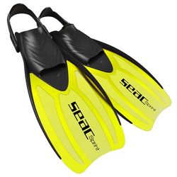 SEAC Sprint, Aletas de Snorkel Ajustables con cinturón elástico, para Hombres, Mujeres y niños