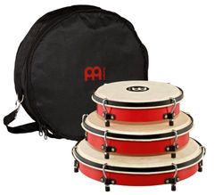 Meinl Percussion PL-SET Plenera Set, 3-delig (20,32 cm (8 inch) Quinto, 25,4 cm (10 inch) Seguidor, 30,48 cm (12 inch) Tumbador), incl. nylon tas