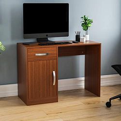 Vida Designs 3331090 Computertafels, MDF en spaanplaat, walnoot, standaard