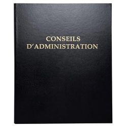Reliure registre economique 32x26cm 4 anneaux avec recharges 100 feuillets - conseils d'administrati