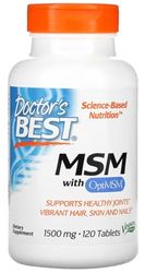 Doctor's Best - MSM avec OptiMSM | MSM de haute qualité - 120 comprimés