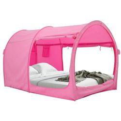LEEDOR Tente de lit de rêve - Abri de lit - Chaude et Respirante - pour Enfants et Adultes - en Attente de Brevet - Rose (Matelas Non Inclus)