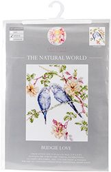 De natuurlijke wereld kruis Stitch Kits - Budgie Love