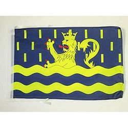 AZ FLAG Bandiera DOUBS 45x30cm - BANDIERINA Dipartimento di Francia 30 x 45 cm cordicelle