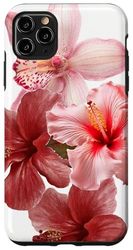 Estetica Fiore Di Ibisco Rosso Estate Hawaii Spiaggia Floreale Custodia per iPhone 11 Pro Max