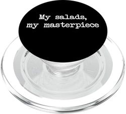 Mis ensaladas mi obra maestra Ensaladas Divertidas Minimalista PopSockets PopGrip para MagSafe