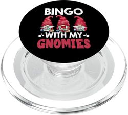 Gnomo de bingo con mis gnomos para mujeres y hombres PopSockets PopGrip para MagSafe