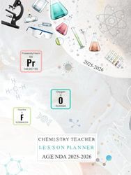 Chemistry Teacher Lesson Planner: A4 Dated Academic Diary from August to July, Week to View, Hardcover