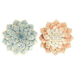 DECORACION PARED METAL 61X8X61 FLOR 2 SURT.